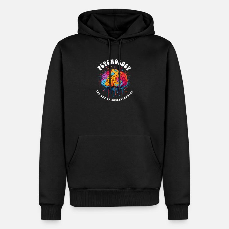 Psychologue L’art de comprendre - Sweat à capuche Premium bio Homme - noir