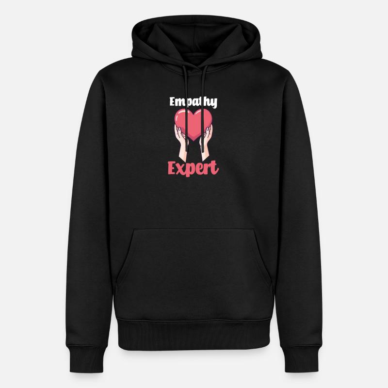 Psychologue Expert en empathie - Sweat à capuche Premium bio Homme - noir