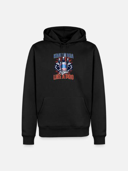 Krav Maga Fight Like Pro - Men’s Premium Organic Hoodie - black