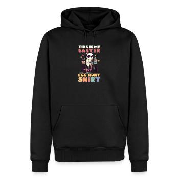 Dog Easter Easter Egg Hunt Outfit - Men’s Premium Organic Hoodie - black - Front - Nico (187cm)