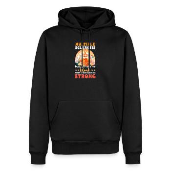 La sensibilisation à la SEP tente de rendre la foi faible de Dieu forte - Sweat à capuche Premium bio Homme - noir - Devant - Nico (187cm)
