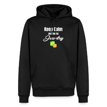 Bleiben Sie Ruhig Und Machen Sie Schmuck Lustig - Männer Premium Bio Hoodie - Schwarz - Vorne - Nico (187cm)