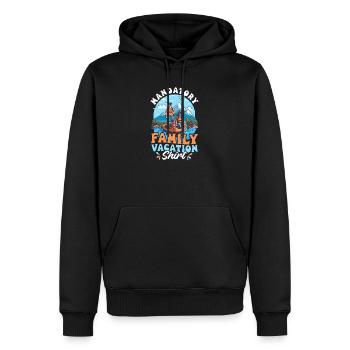 Sommerurlaub Obligatorisches Familienurlaubs-Outfit - Männer Premium Bio Hoodie - Schwarz - Vorne - Nico (187cm)