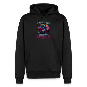 Photography Not The Camera But Whos Behind - Men’s Premium Organic Hoodie - black - Front - Nico (187cm)