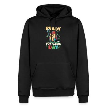 Golf-Oster-Ready-Spieltag - Männer Premium Bio Hoodie - Schwarz - Vorne - Nico (187cm)