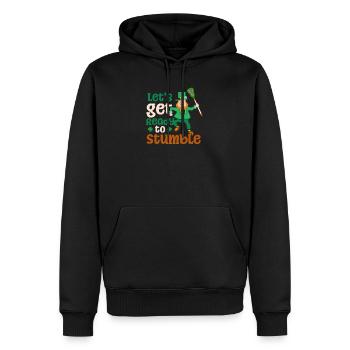 Lacrosse St. Patricks Day bereit zum Stolpern - Männer Premium Bio Hoodie - Schwarz - Vorne - Nico (187cm)