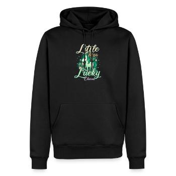 Licorne irlandaise St Patricks Little Lucky - Sweat à capuche Premium bio Homme - noir - Devant - Nico (187cm)