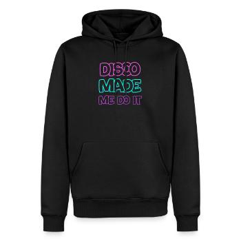 Disco Hat Mich Dazu Gebracht, Es Zu Tun Klassisch - Männer Premium Bio Hoodie - Schwarz - Vorne - Nico (187cm)