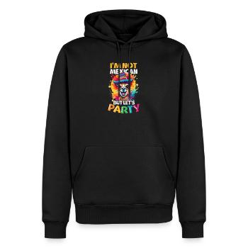 L’amoureux du Mexique n’est pas mexicain mais faisons la fête - Sweat à capuche Premium bio Homme - noir - Devant - Nico (187cm)