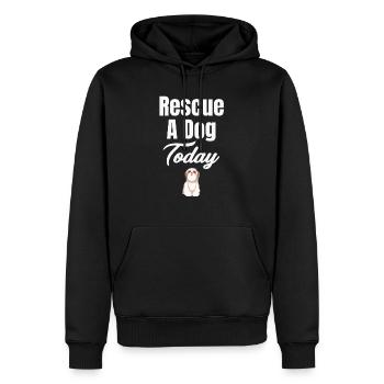 Rette Heute Einen Hund Tierarzt Dogaholic Pet - Männer Premium Bio Hoodie - Schwarz - Vorne - Nico (187cm)