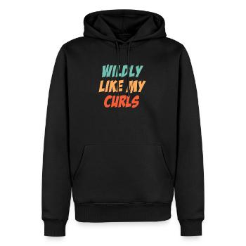 Wild Wie Meine Locken Lustige Lockige Haare - Männer Premium Bio Hoodie - Schwarz - Vorne - Nico (187cm)