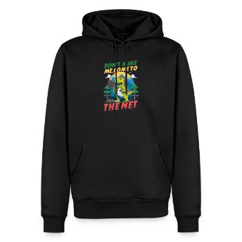 Tennisspieler kommen nicht ans Netz - Männer Premium Bio Hoodie - Schwarz - Vorne - Nico (187cm)