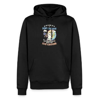 Tennisspieler Niedliches Einhorn Tennis - Männer Premium Bio Hoodie - Schwarz - Vorne - Nico (187cm)