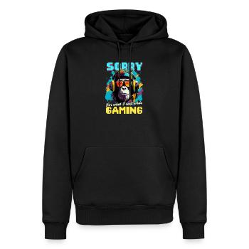 Je suis un joueur vidéo désolé ce qui a dit pendant le jeu - Sweat à capuche Premium bio Homme - noir - Devant - Nico (187cm)