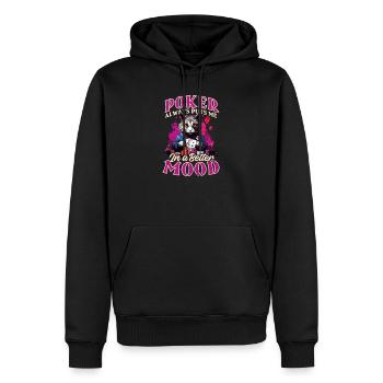 Poker Always Puts Me In Better Mood - Men’s Premium Organic Hoodie - black - Front - Nico (187cm)