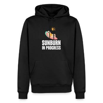 Sunburn In Progress Sunbathing Summertime - Men’s Premium Organic Hoodie - black - Front - Nico (187cm)