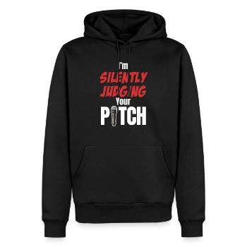 Ich Beurteile Im Stillen Deine Tonhöhe Vocal - Männer Premium Bio Hoodie - Schwarz - Vorne - Nico (187cm)