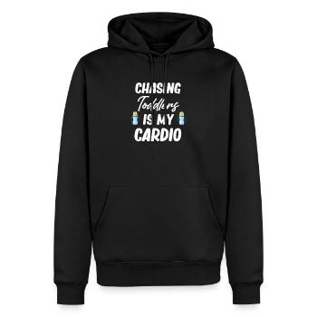 Die Jagd Nach Kleinkindern Ist Meine Lustige - Männer Premium Bio Hoodie - Schwarz - Vorne - Nico (187cm)