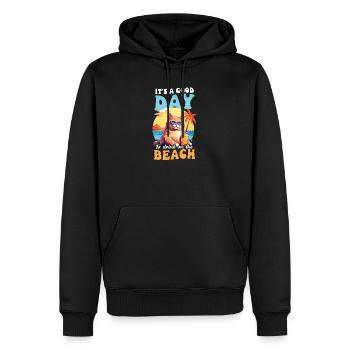 Summer Vacation Good Day To Drink At Beach - Men’s Premium Organic Hoodie - black - Front - Nico (187cm)
