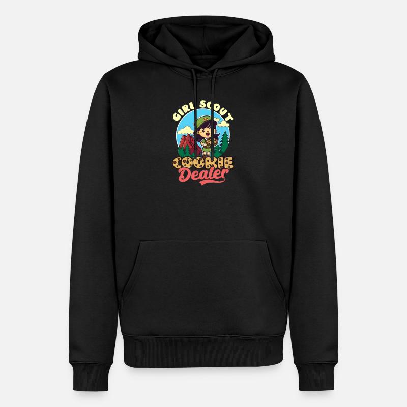 Pfadfinder Pfadfindermädchen - Männer Premium Bio Hoodie - Schwarz