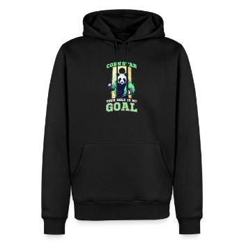 Cornhole Corn Star Hole But - Sweat à capuche Premium bio Homme - noir - Devant - Nico (187cm)