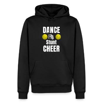 Danse noeud papillon Stunt Cheer Flyer Football Backspot - Sweat à capuche Premium bio Homme - noir - Devant - Nico (187cm)