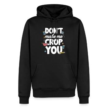 Ne me faites pas recadrer vous Fabrication de poterie - Sweat à capuche Premium bio Homme - noir - Devant - Nico (187cm)