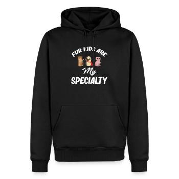 Pelzkinder Sind Meine Spezialität Lustiger - Männer Premium Bio Hoodie - Schwarz - Vorne - Nico (187cm)