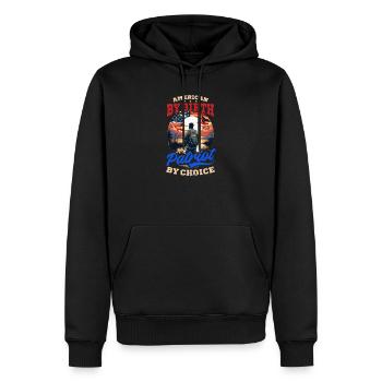 Observateur d'oiseaux américain - Sweat à capuche Premium bio Homme - noir - Devant - Nico (187cm)