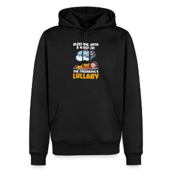 Automechaniker schläft mit Schraubenschlüssel Mechaniker Lulla - Männer Premium Bio Hoodie - Schwarz - Vorne - Nico (187cm)
