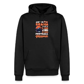 Maman de football juste bruyante et fière Maman de football - Sweat à capuche Premium bio Homme - noir - Devant - Nico (187cm)