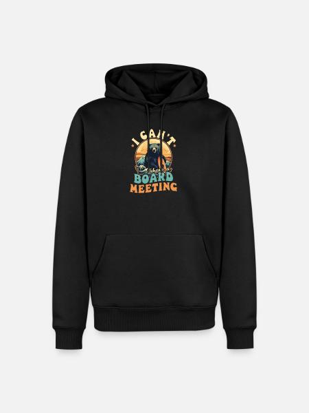 Surfer Have Meeting - Men’s Premium Organic Hoodie - black