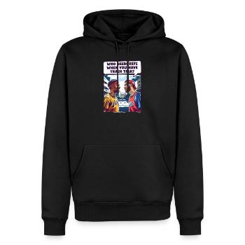 Street Basketball Was Refs bei Trash Talk - Männer Premium Bio Hoodie - Schwarz - Vorne - Nico (187cm)