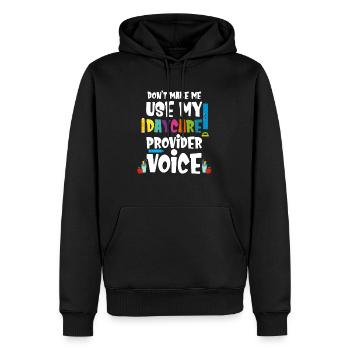 Zwingen Sie Mich Nicht Dazu, Die - Männer Premium Bio Hoodie - Schwarz - Vorne - Nico (187cm)