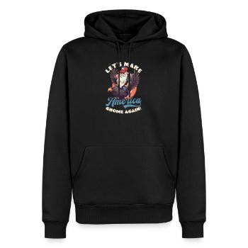 4 juillet American Gnome Make America Gnome - Sweat à capuche Premium bio Homme - noir - Devant - Nico (187cm)