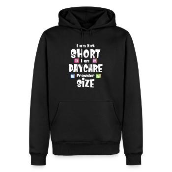 Ich Bin Nicht Klein Ich Bin Kita-erzieherin - Männer Premium Bio Hoodie - Schwarz - Vorne - Nico (187cm)