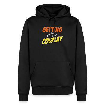 Mettez-vous en forme pour le costume de cosplay Medieval Weaboo - Sweat à capuche Premium bio Homme - noir - Devant - Nico (187cm)