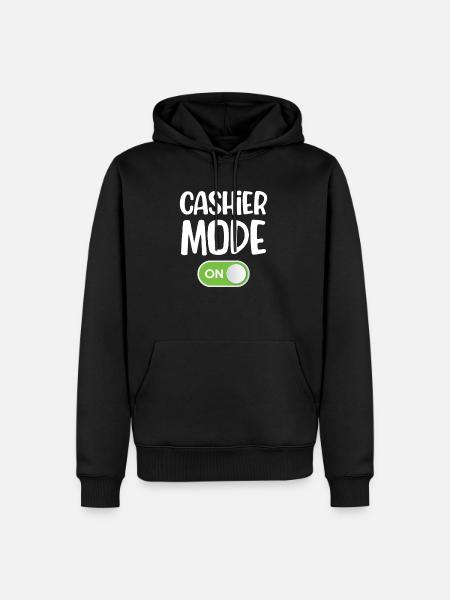Mode caissier pour comptable, commis, - Sweat à capuche Premium bio Homme - noir
