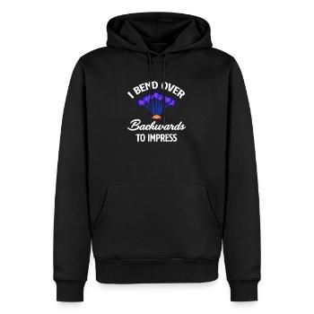 Ich Beuge Mich Nach Hinten, Um Einen Lustigen - Männer Premium Bio Hoodie - Schwarz - Vorne - Nico (187cm)