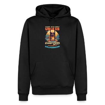 Amoureux de la Californie vous-même à moins que californien - Sweat à capuche Premium bio Homme - noir - Devant - Nico (187cm)