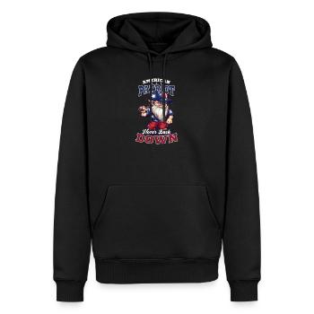 4. Juli Baseball American Patriot macht Rückzieher - Männer Premium Bio Hoodie - Schwarz - Vorne - Nico (187cm)
