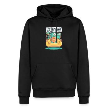 Donut-Liebhaber Beschönigungsprobleme Donut-für-Stück - Männer Premium Bio Hoodie - Schwarz - Vorne - Nico (187cm)
