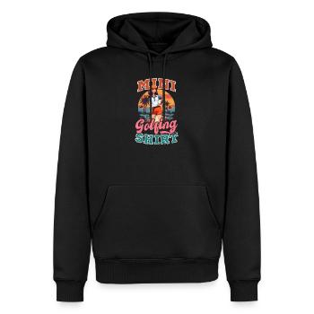 Tenue de minigolf - Sweat à capuche Premium bio Homme - noir - Devant - Nico (187cm)