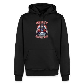 Boxing Sorry Have Boxing - Men’s Premium Organic Hoodie - black - Front - Nico (187cm)