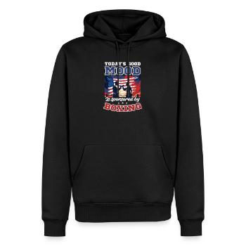 Boxing Good Mood By Boxing - Men’s Premium Organic Hoodie - black - Front - Nico (187cm)