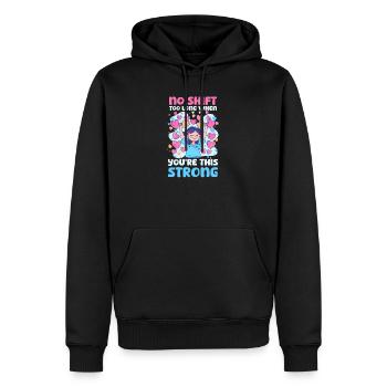 Infirmière Maman Pas de quart de travail trop long quand vous êtes aussi stron - Sweat à capuche Premium bio Homme - noir - Devant - Nico (187cm)