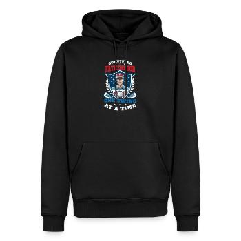 4. Juli Golf Überleben Vaterschaft Swing - Männer Premium Bio Hoodie - Schwarz - Vorne - Nico (187cm)