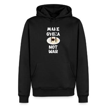 Faites des gyoza pas la guerre Potstickers chinois - Sweat à capuche Premium bio Homme - noir - Devant - Nico (187cm)