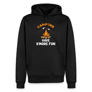 Camper Haben Beim Glamping Backpacking Mountains - Männer Premium Bio Hoodie - Schwarz - Vorne - Nico (187cm)