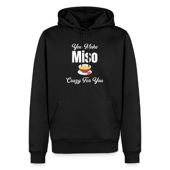Sie Machen Miso Verrückt Nach Chinesischen - Männer Premium Bio Hoodie - Schwarz - Vorne - Nico (187cm)